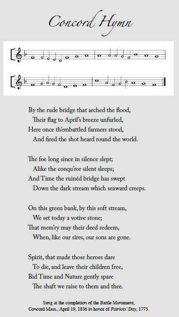 Emerson's Concord Hymn