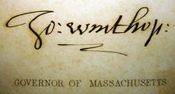 John Winthrop's signature