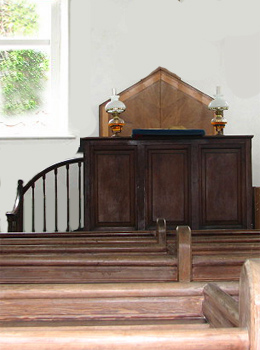 Pastor's Desk, a Puritan pulpit